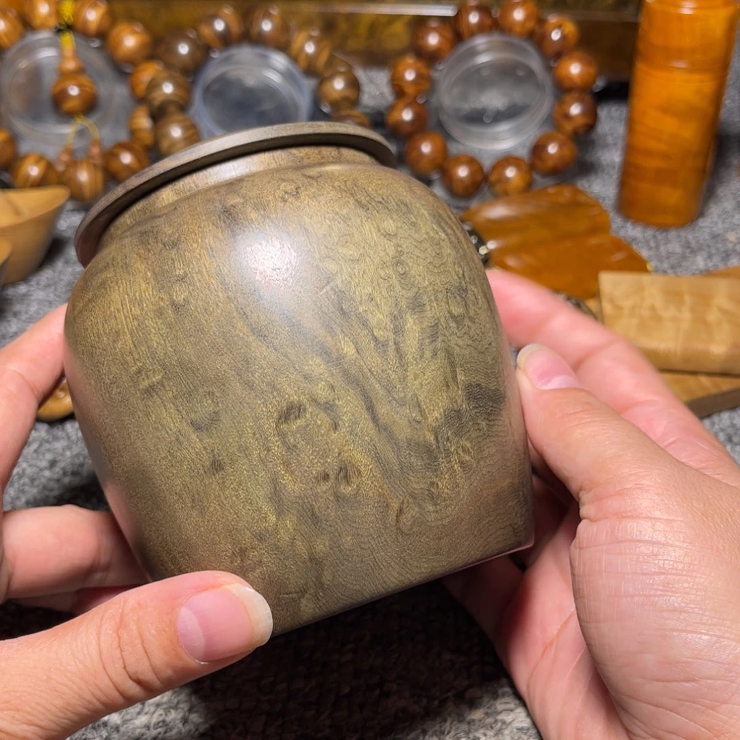 金丝楠阴沉木茶叶罐