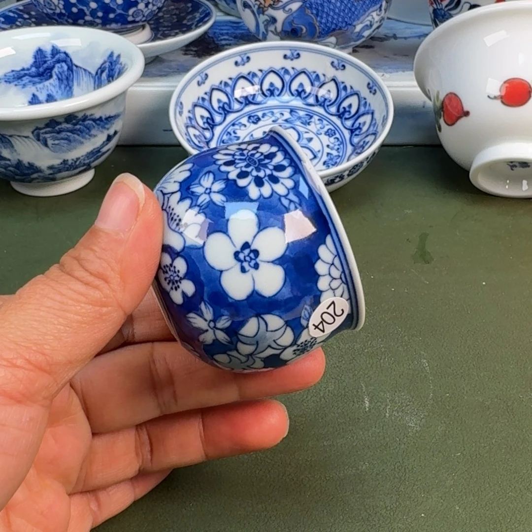 陶景德镇纯手绘茶具圆圆204