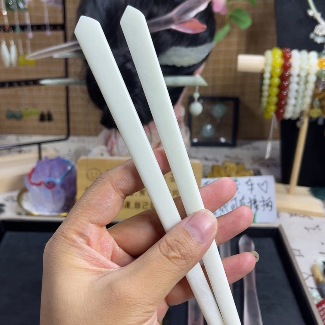 蛇纹石玉未镶嵌发饰24
