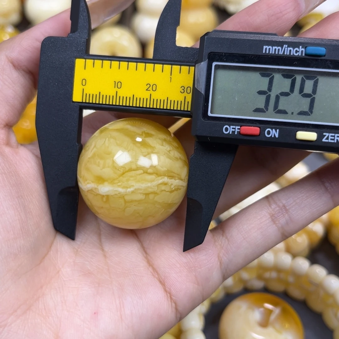 琥珀未镶嵌手串……