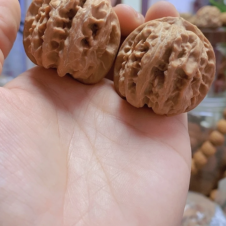 【闪购商品】文玩核桃把件45.5平谷方块