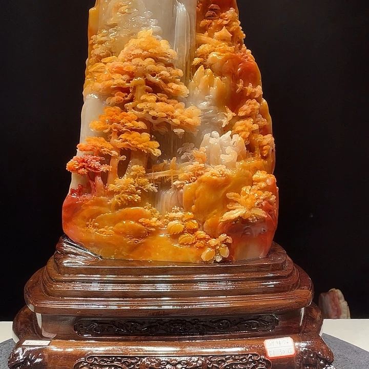 艾***》寿山石山水画作品欣赏