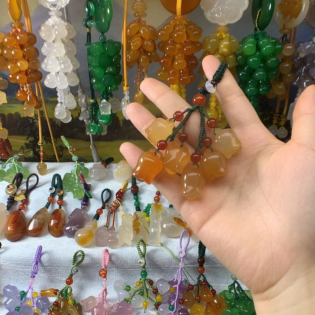 玛瑙/玉髓吊坠(不含链)未镶嵌