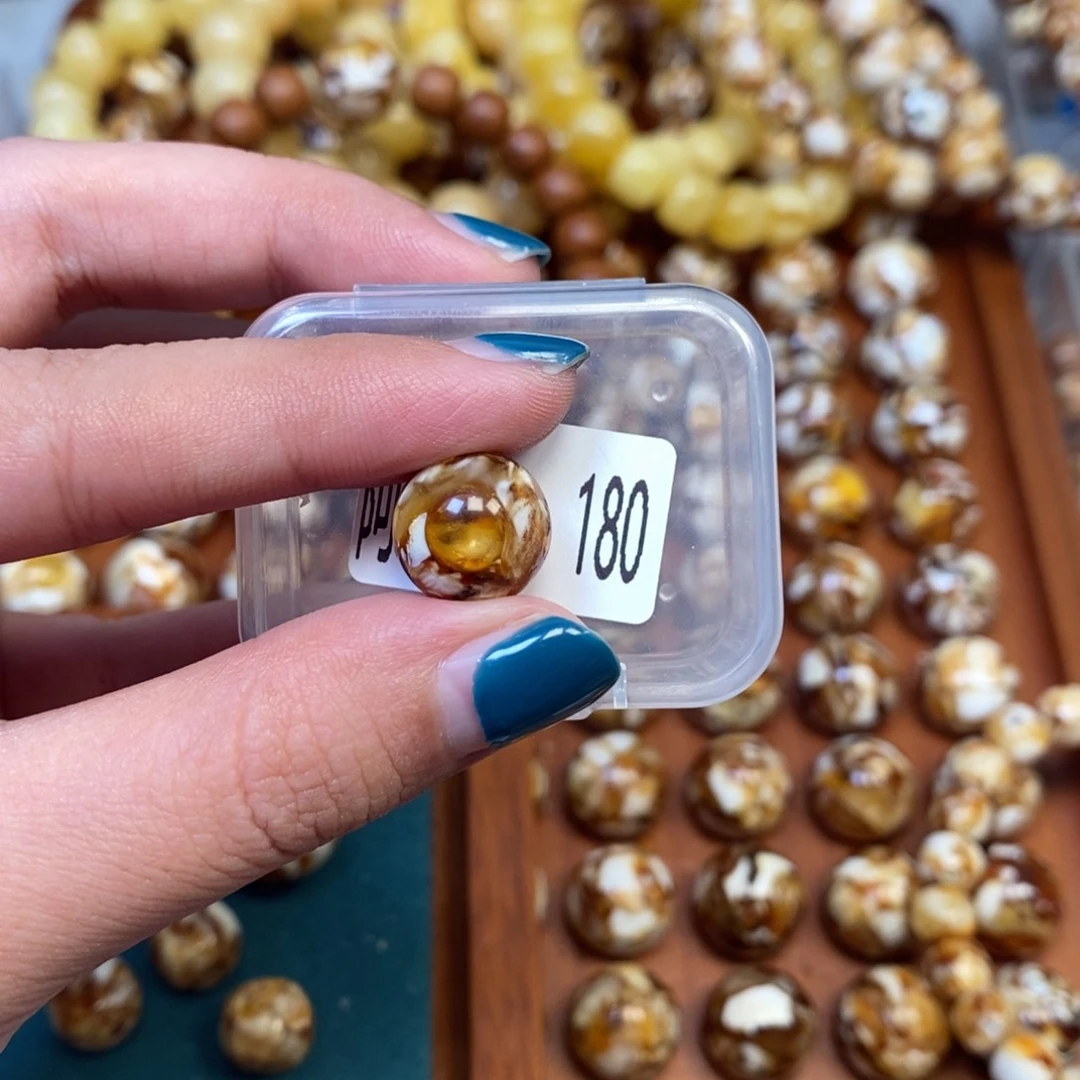 把件猴头核桃沁色圆珠老型180