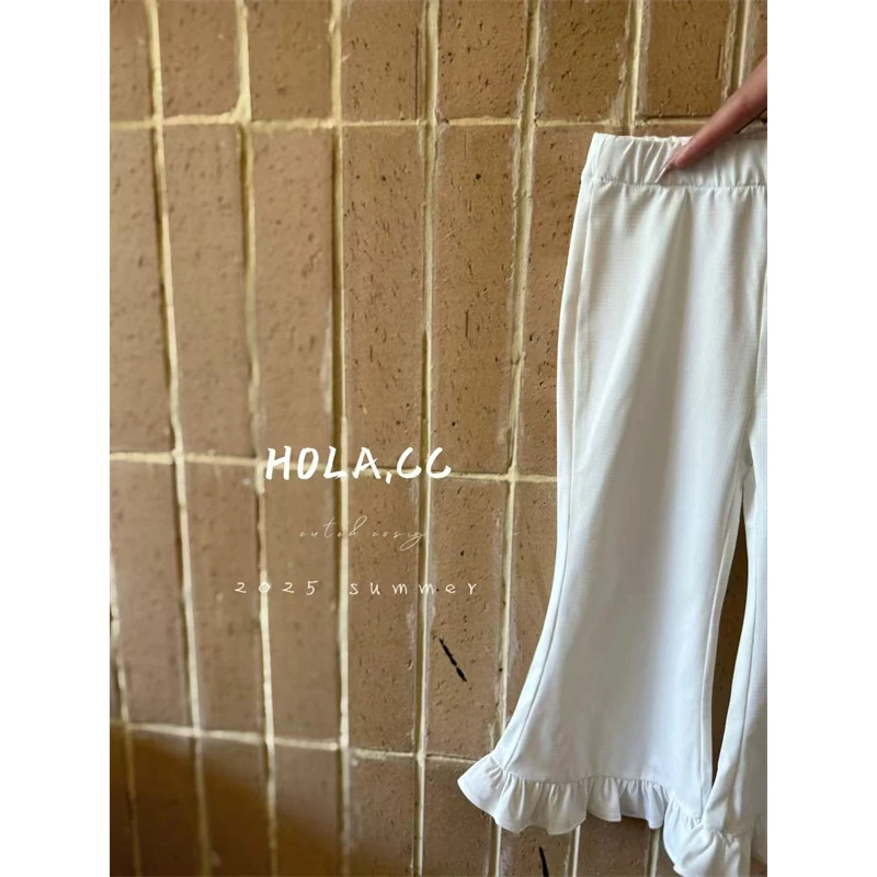 HOLA.CC·25夏~冰感喇叭裤6156（汉服）白色