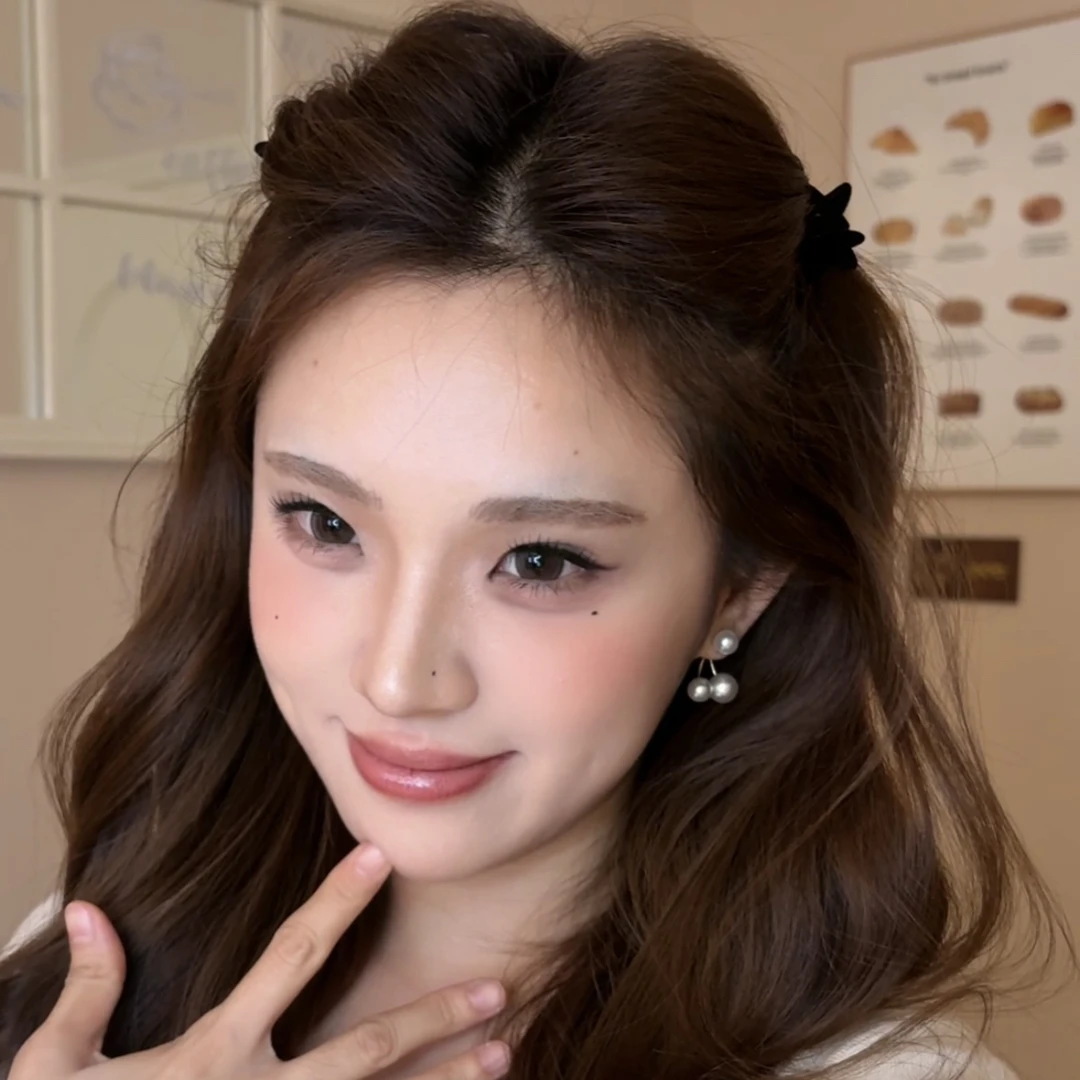 公主头星星点点～植绒丝绒星星前额小抓夹刘海发夹复古公主碎发夹