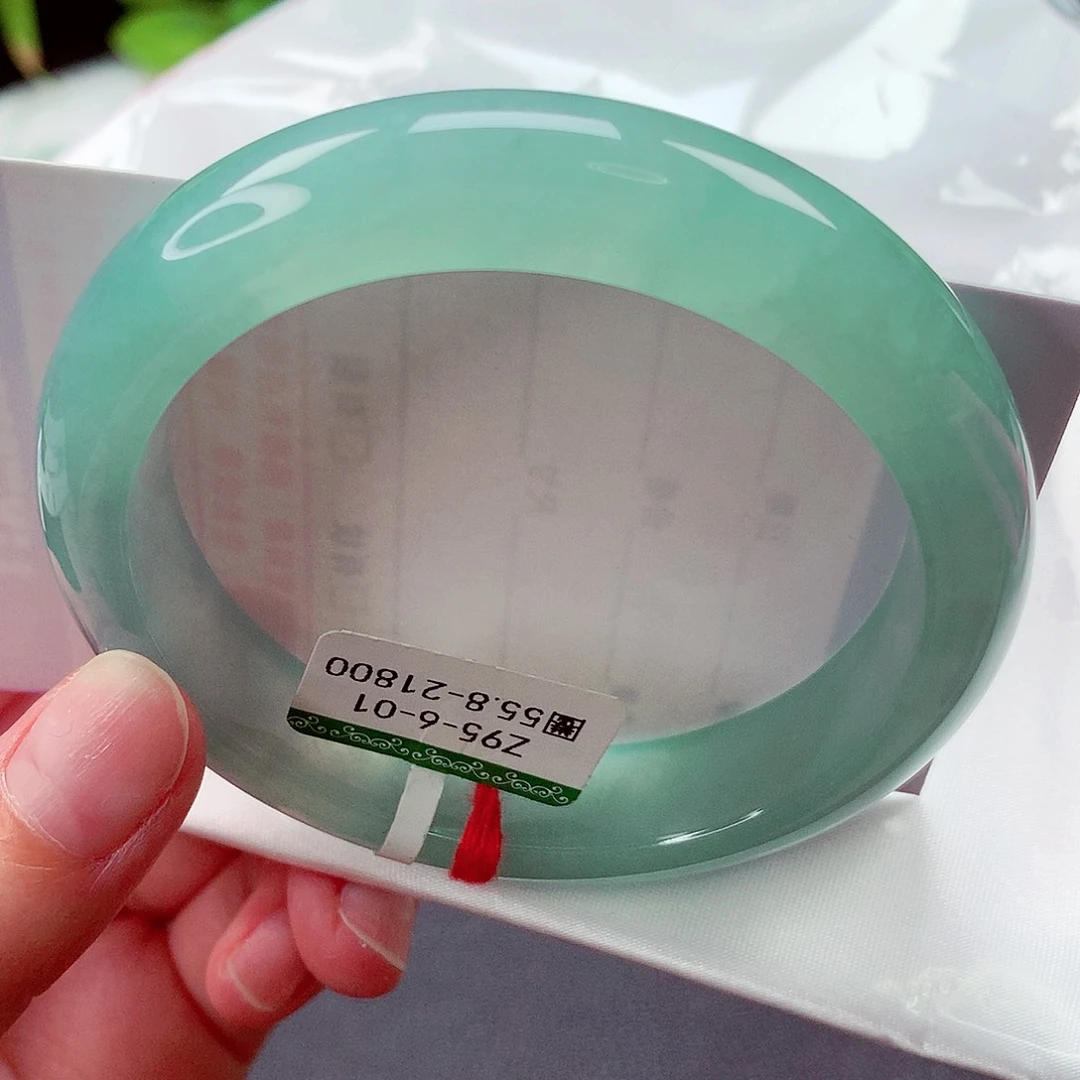 翡翠未镶嵌手镯缅甸天然a货翡翠手镯