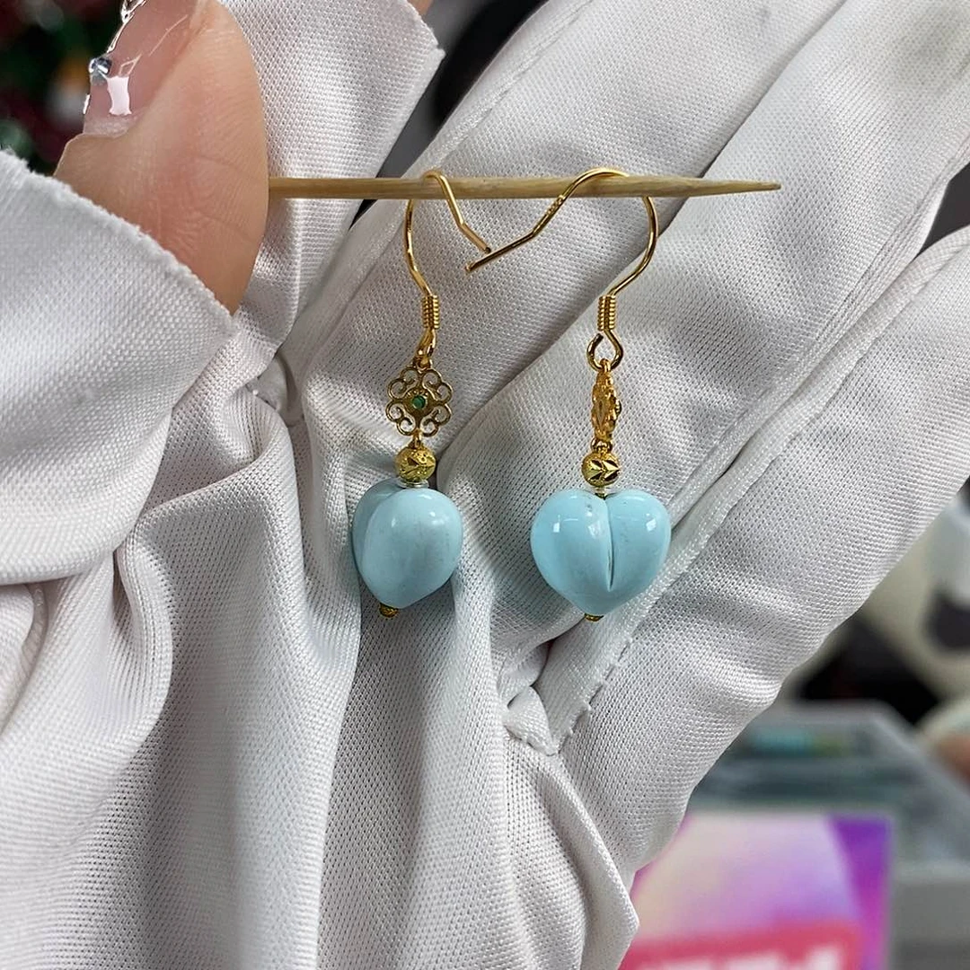 绿松石银S925镶嵌珠宝奇石