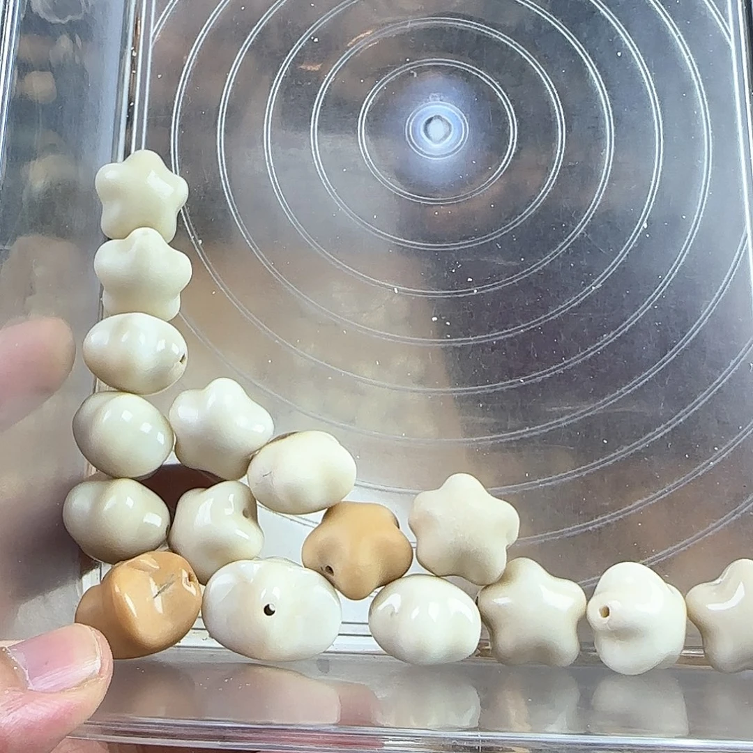 菩提根/象牙果吊坠绊**子瑕疵星星16颗有裂坏