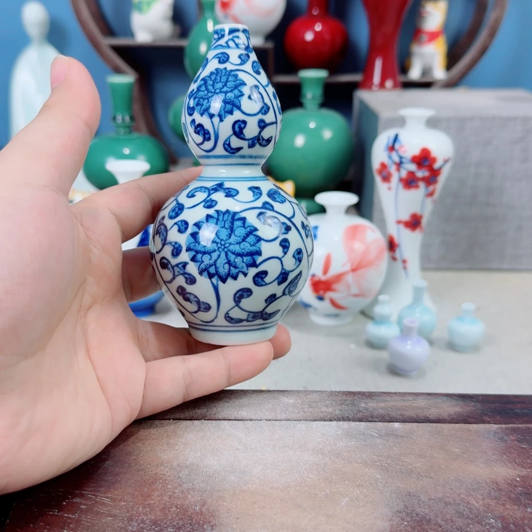 陶瓷手工小花器摆件