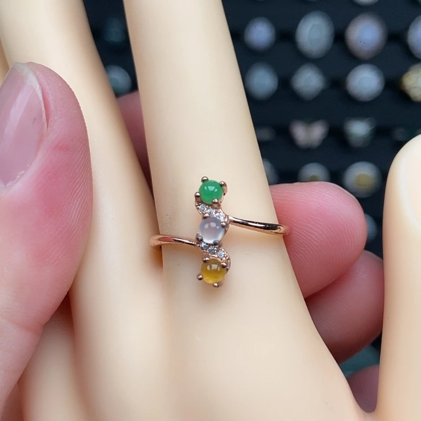 【闪购商品】银S925镶嵌戒指翡翠