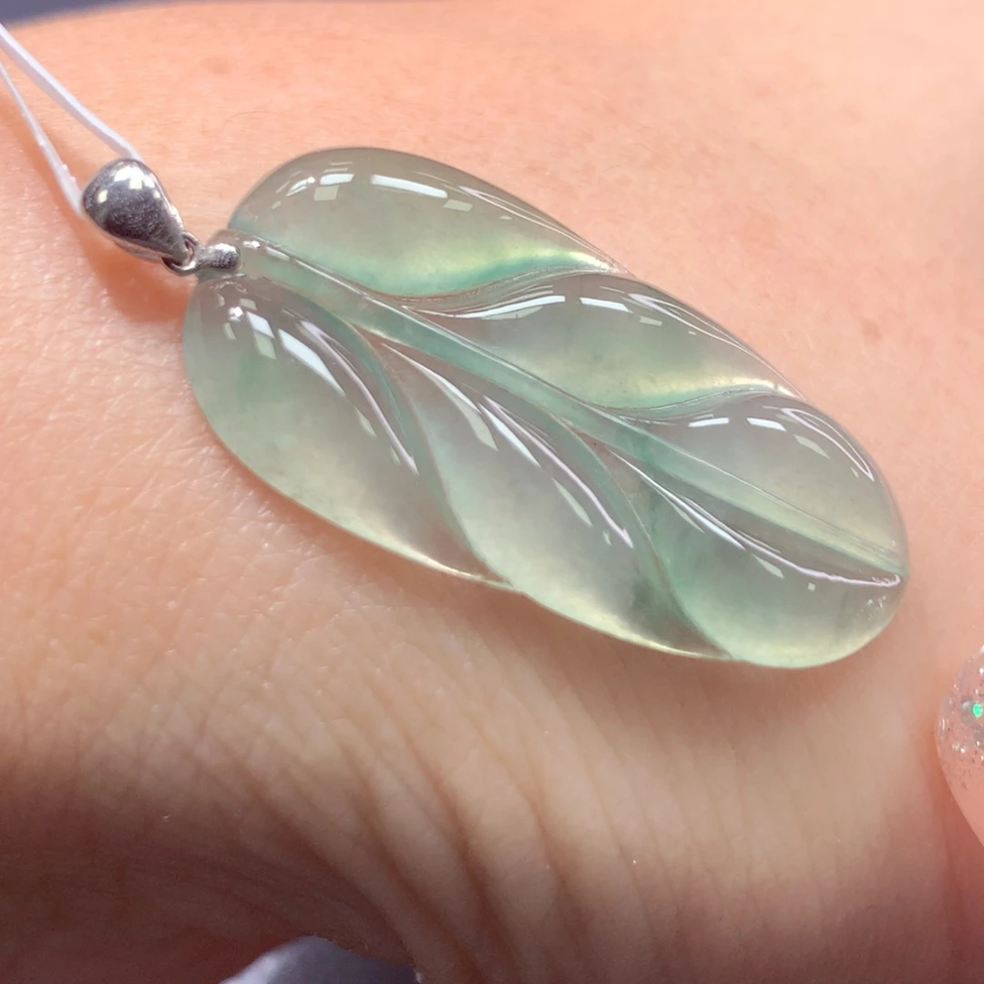 定制翡翠18K金镶嵌翡翠