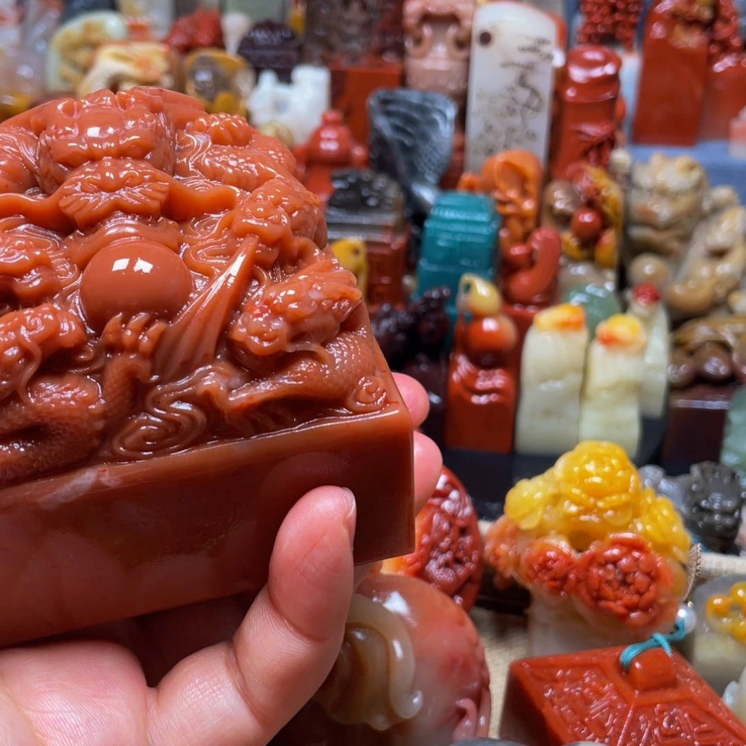 寿山石印石?*意精美寿山