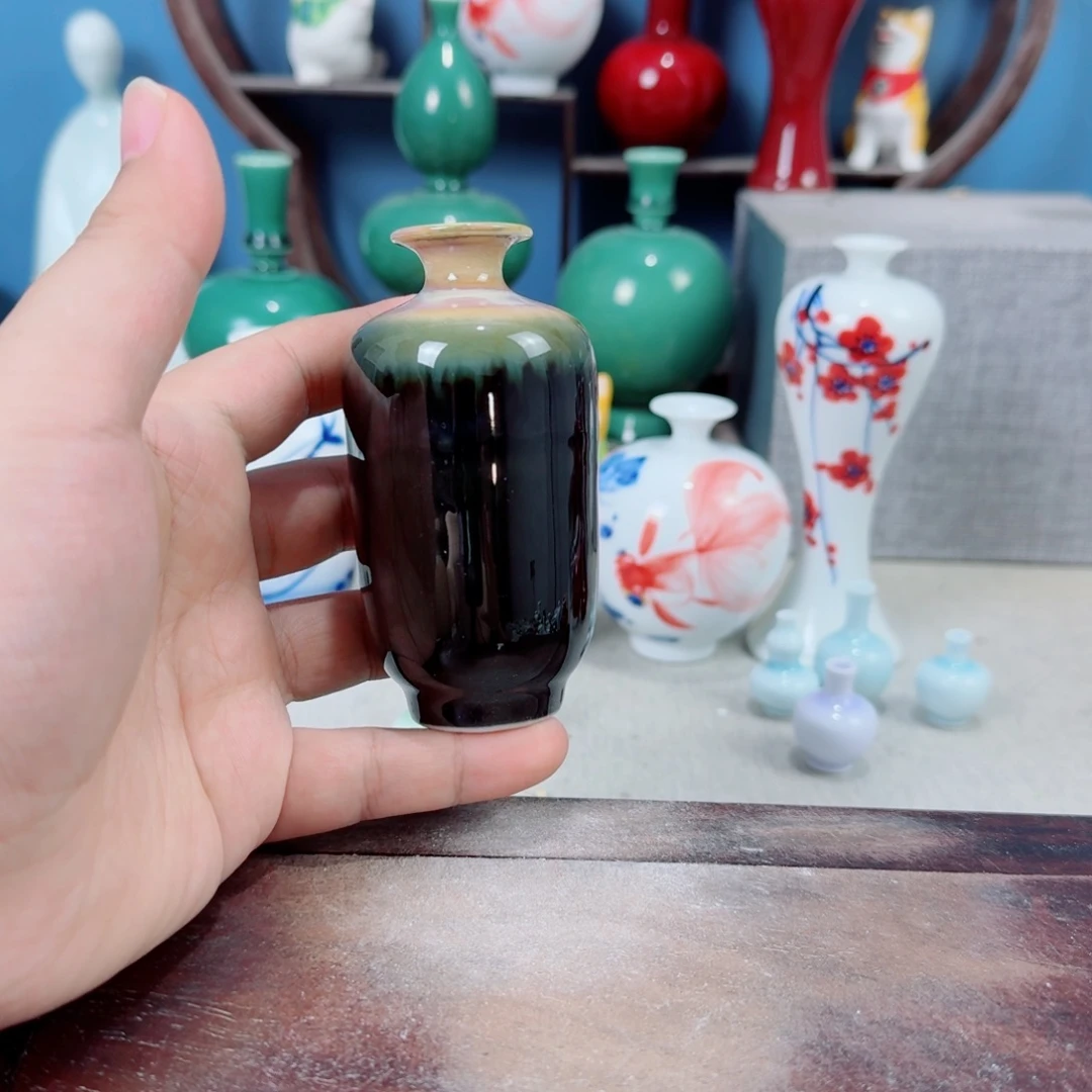陶瓷手工小花器摆件