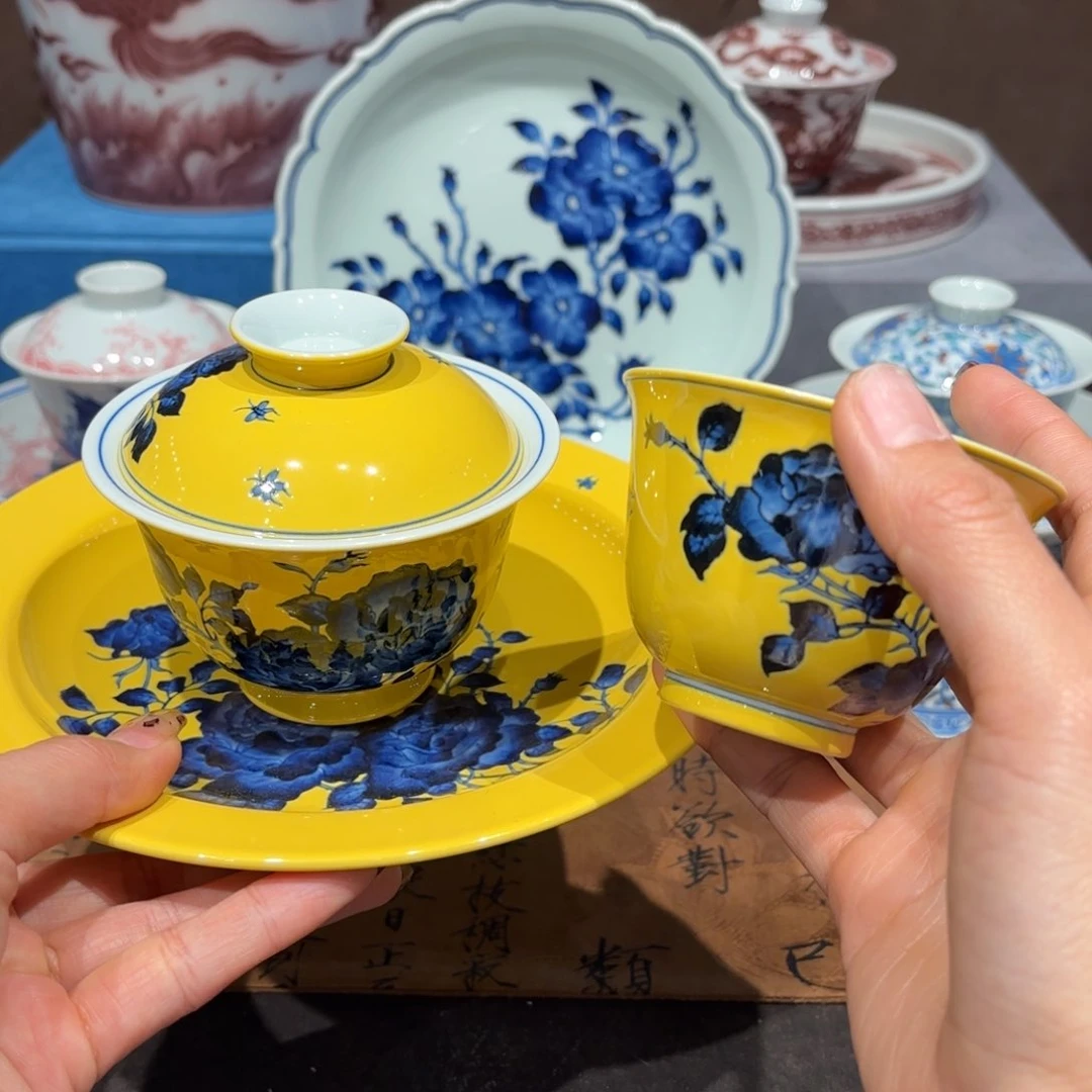 瓷片甜**宝手工手绘陶瓷茶具