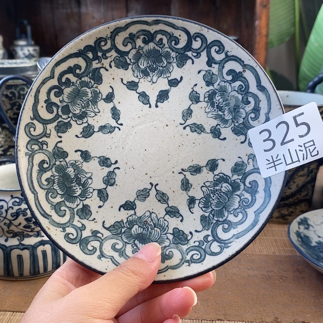 手工手绘青花高温陶瓷
