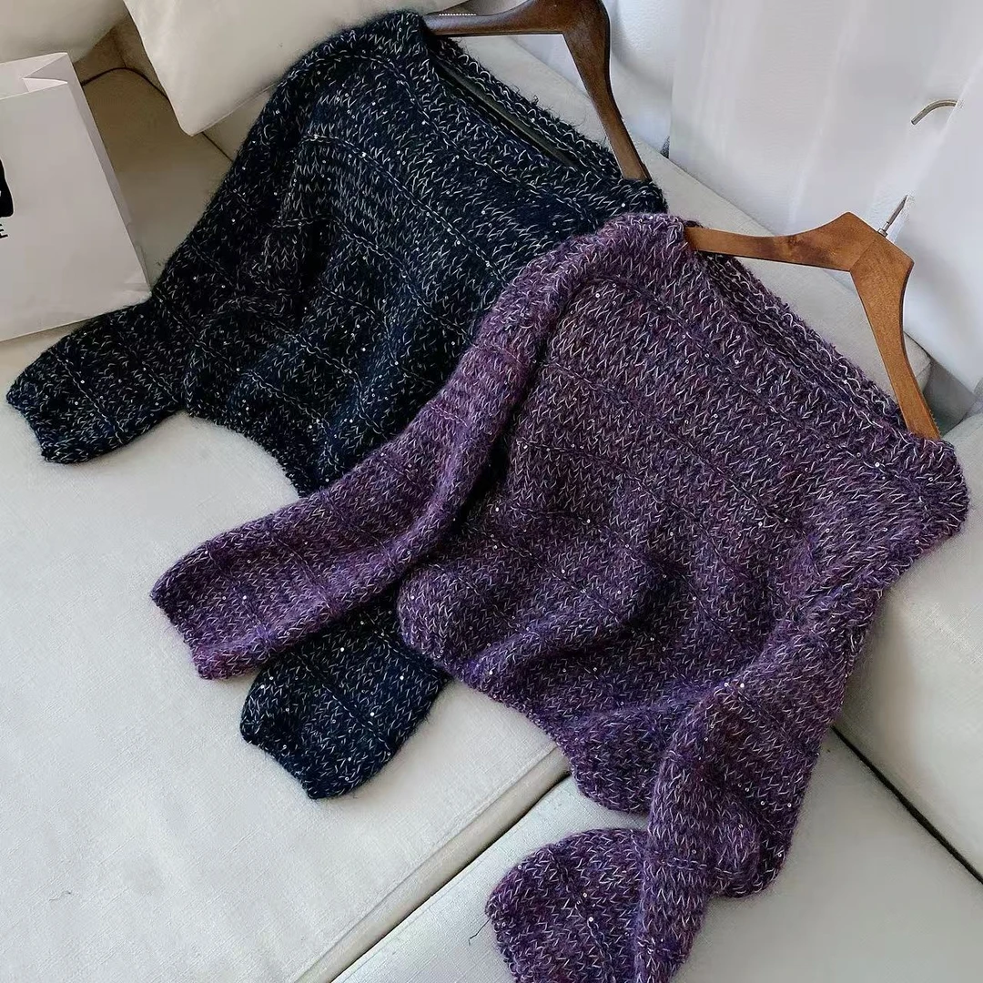 【K姐私家定制】保暖慵懒风圆领针织冬季休闲套头毛衣