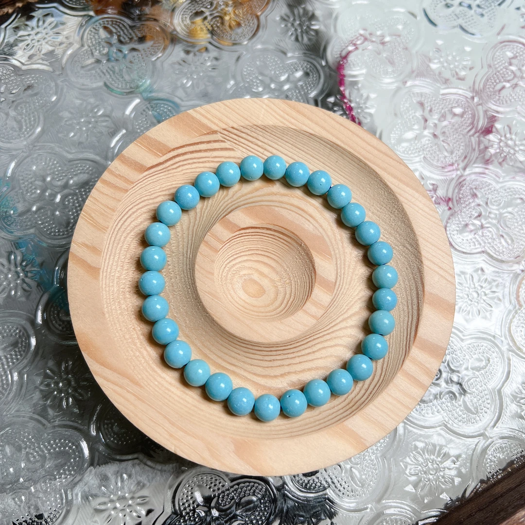 LSZ手链 绿松圆珠手串