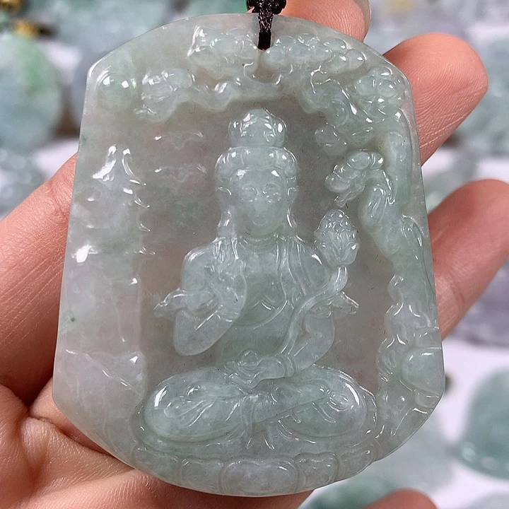 颈饰未镶嵌翡翠观音福利