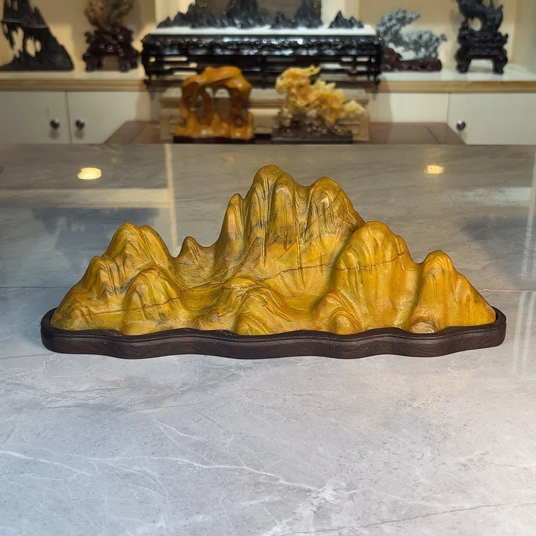 奔***)灵璧石手工雕刻奇石摆件