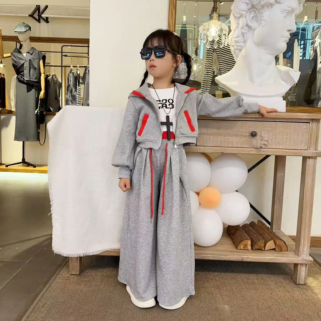 女童秋装卫衣运动裤套装洋气儿童女大童春秋款卫裤两件套休闲宽松