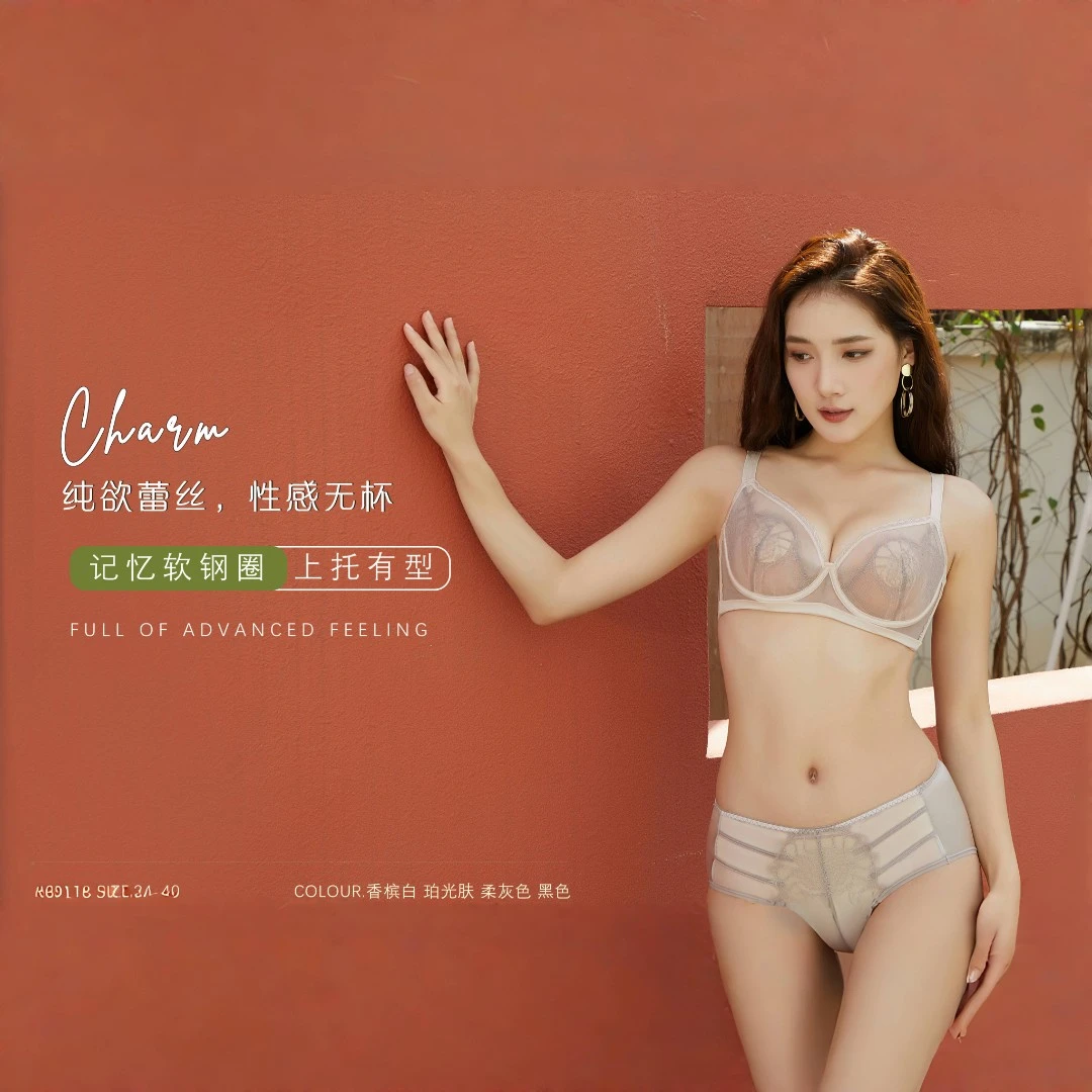 NEIYOUMEI/内尤美【夏夜玫珑】欧风法式蕾丝透气聚拢显瘦内衣-69116