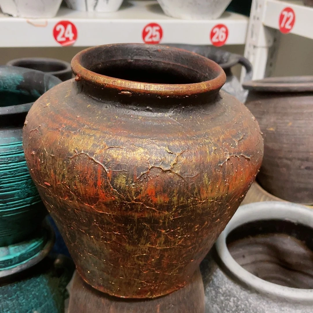 红陶带孔带孔口径14高度20