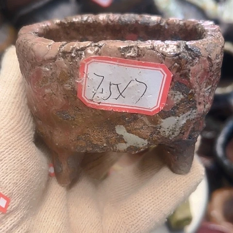 粗陶花盆手工花盆