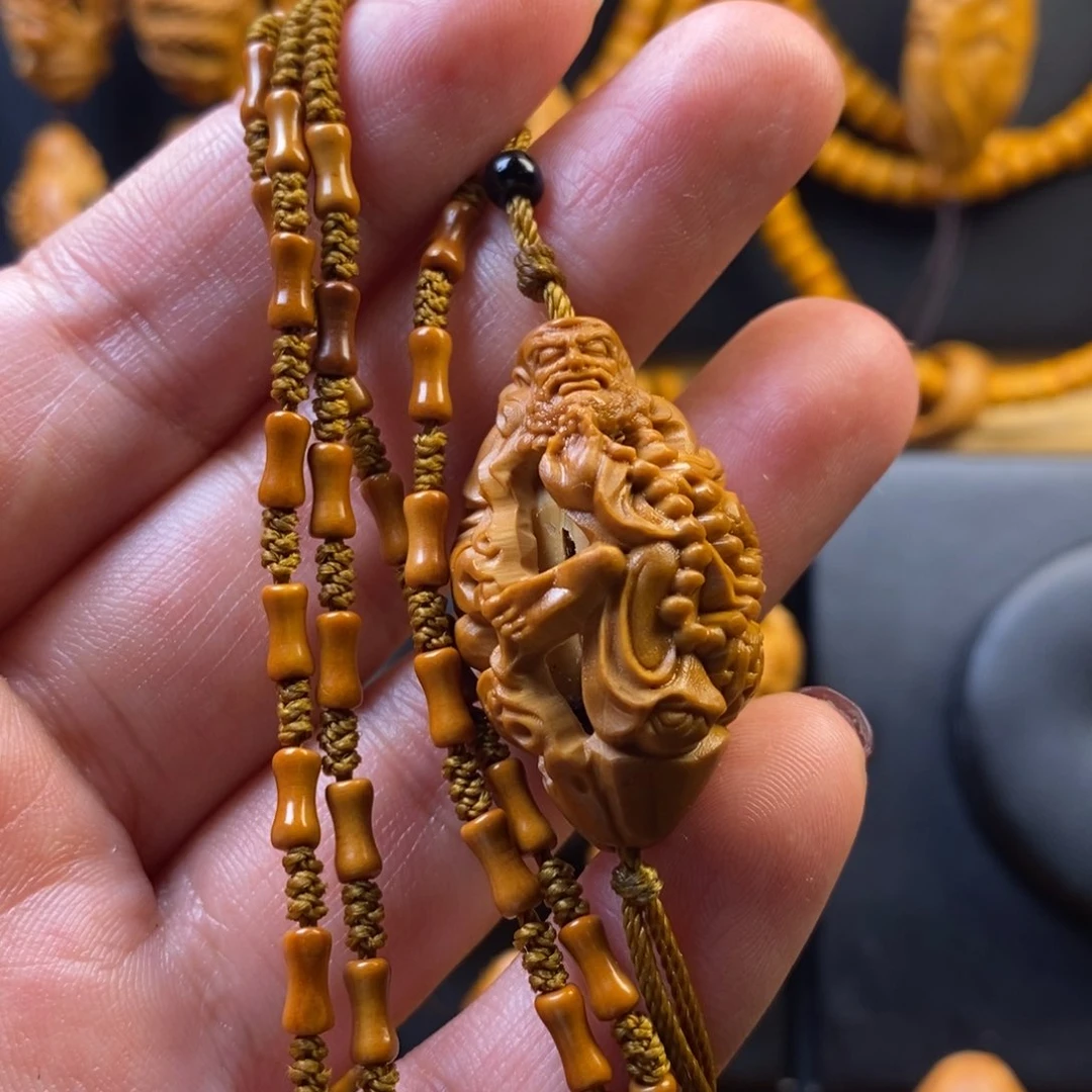 橄榄核手串达摩链子