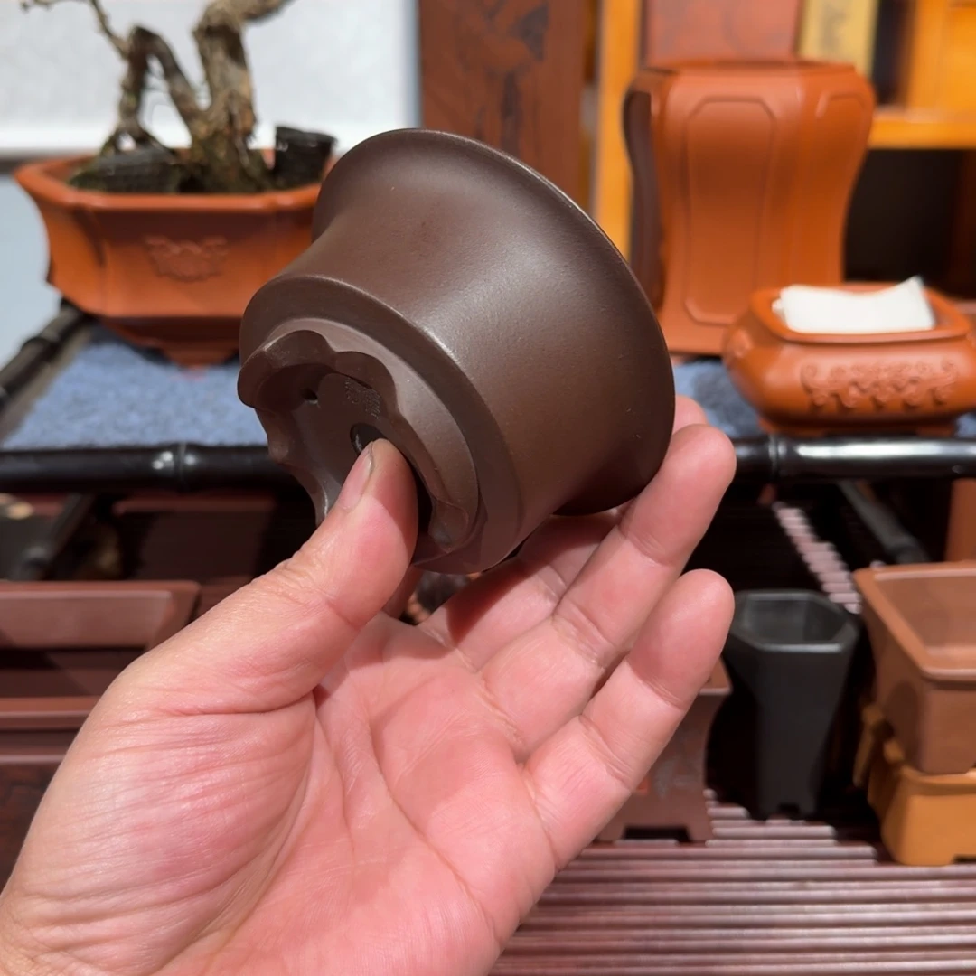 紫砂花盆原矿紫泥