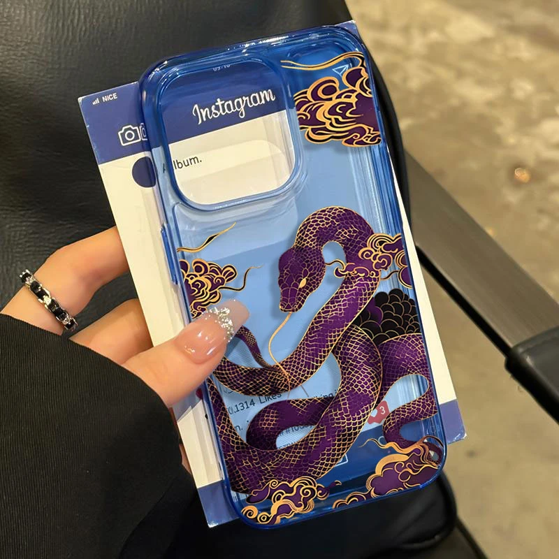 紫气东来适用iphone16/15p/14promax苹果11手机壳13软胶12卡通8