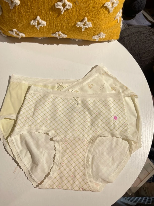 3条装 青青茉莉 棉质田园风碎花中腰包臀软糯亲肤透气女士内裤