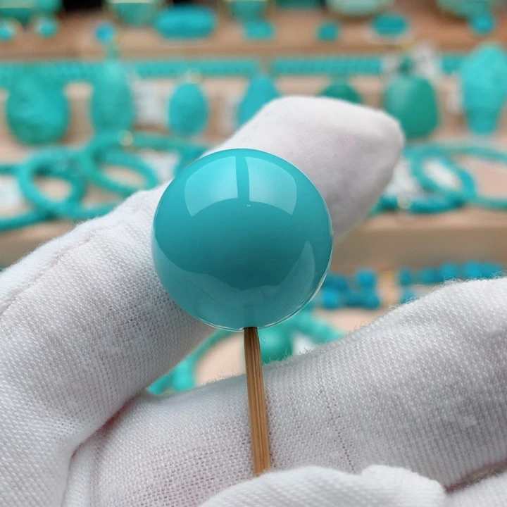 绿松石未镶嵌珠宝奇石20.5mm