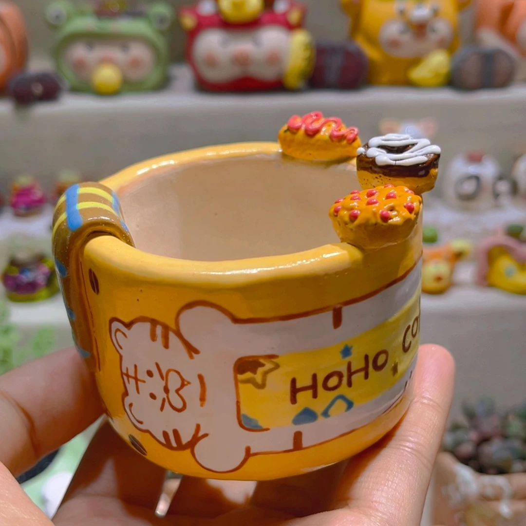 065纯手工制作重工盆盆