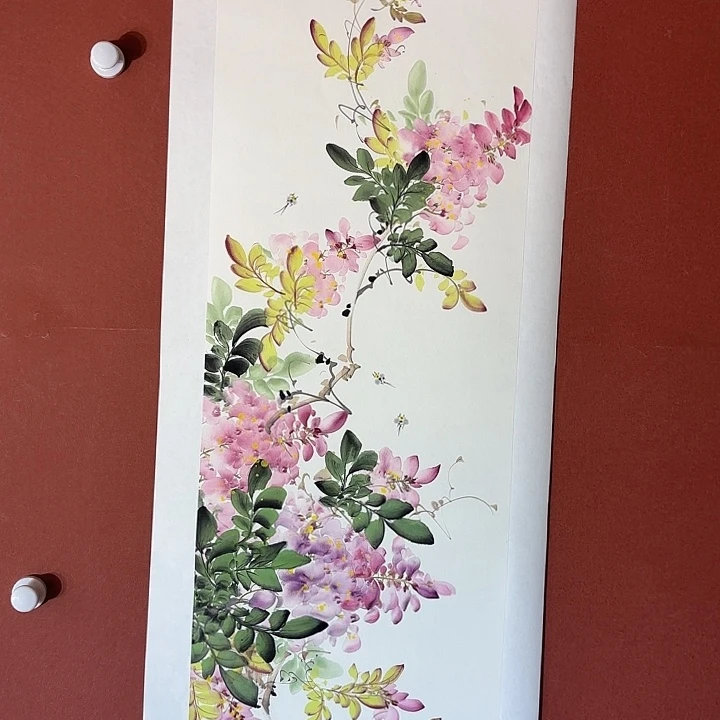 国画听兰老师花鸟