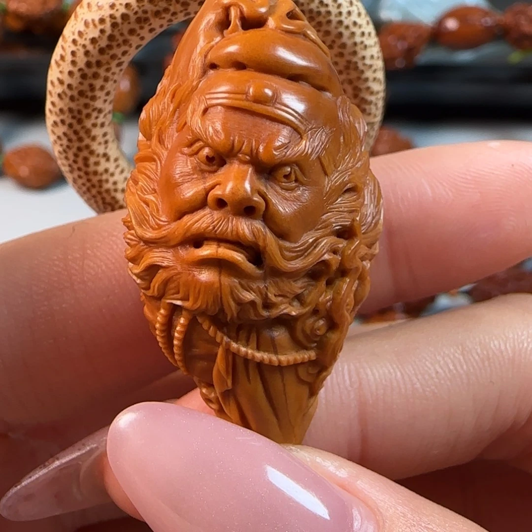 手串橄榄核秋*水晶核钟馗单籽