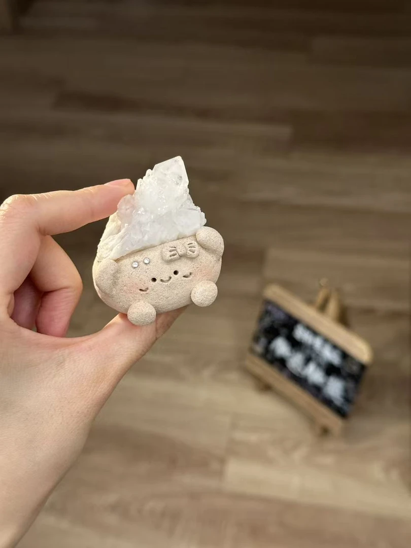 水晶小豆丁可爱白水多头