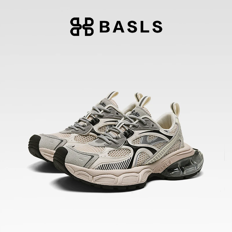 BASLS109-2防滑耐磨户外透气増髙低帮老爹鞋男女同款情侣潮流