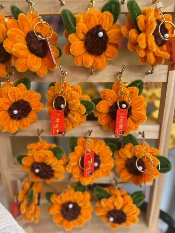 扭扭棒向日葵盆栽挂件毕业季手工小礼物