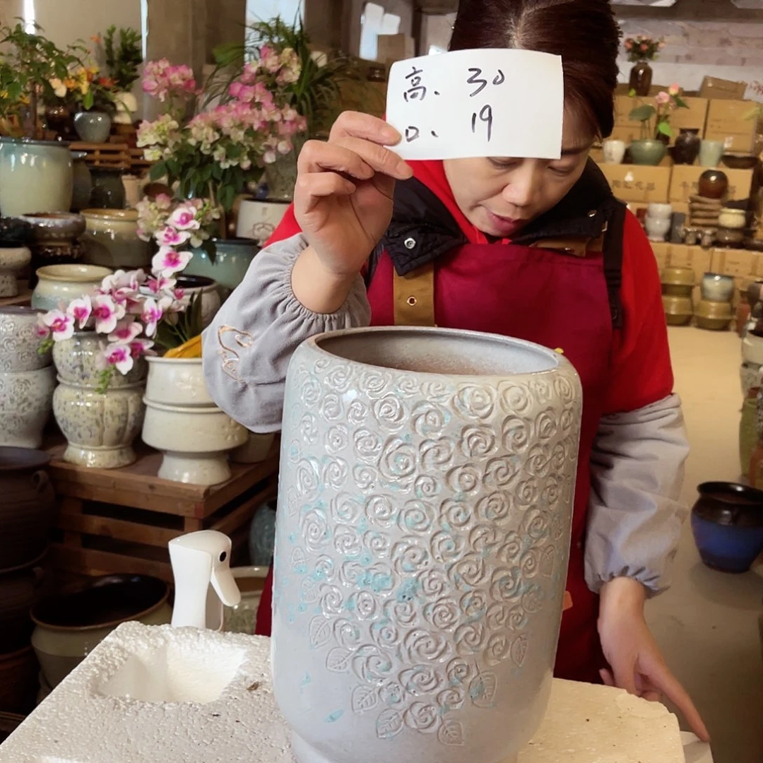 紫砂花盆高度30口径19