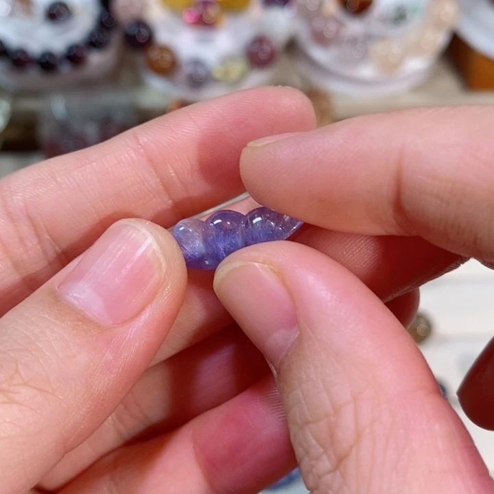 未镶嵌水晶珠宝半成品蓝发晶裸石