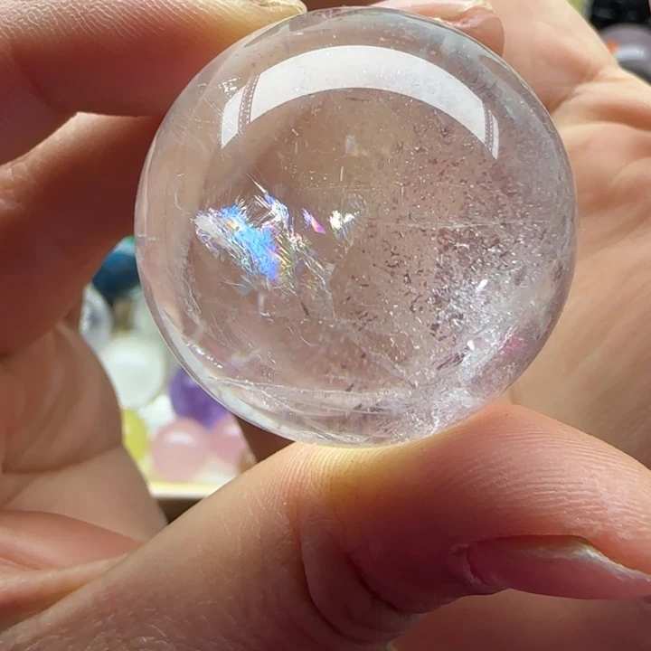 未镶嵌水晶珠宝半成品3.46厘米