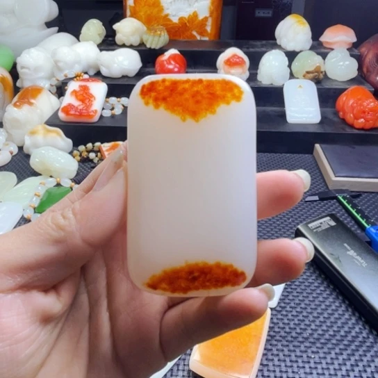 石材天地红皮无事牌小黄车发货