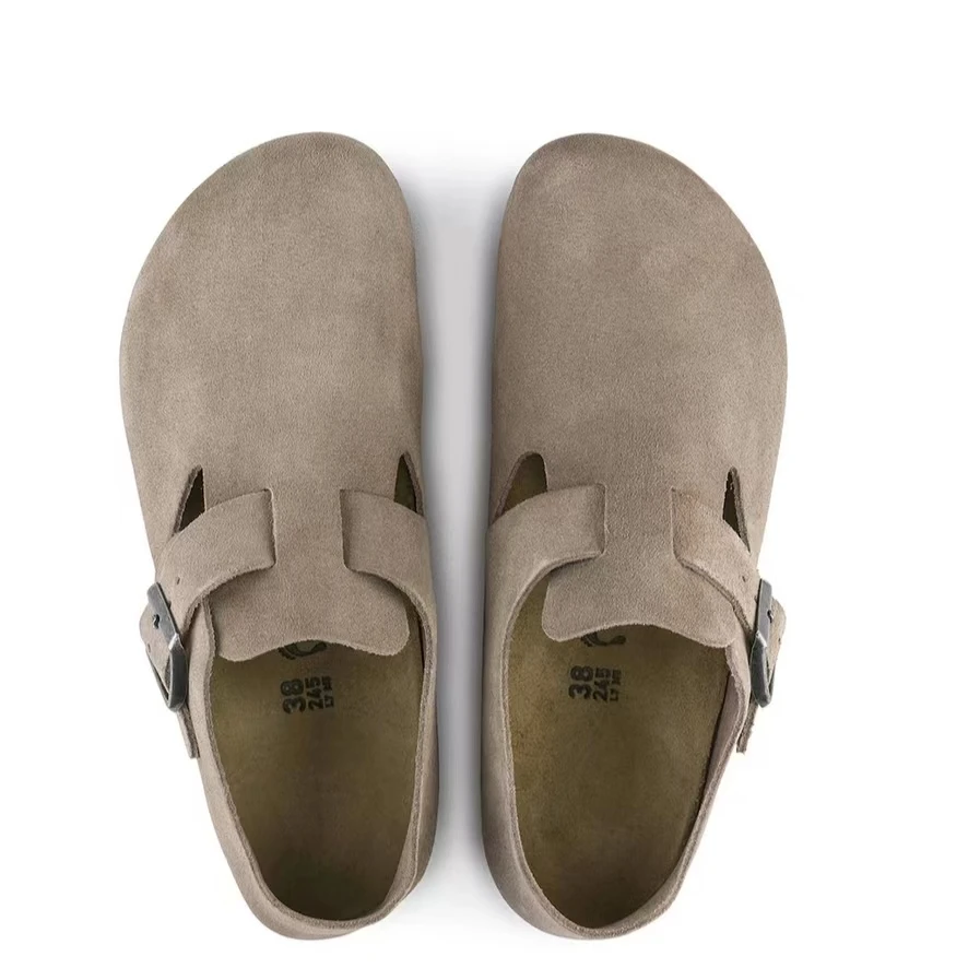 清仓 · 【3cm全包博肯】宽版全包博肯鞋反绒皮软木脚床时尚舒适百搭