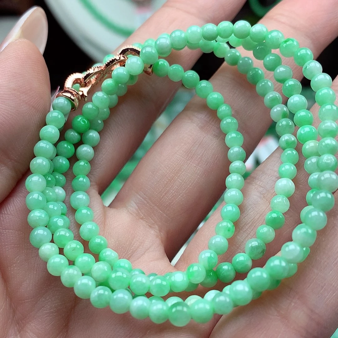 翡翠未镶嵌项链翡翠