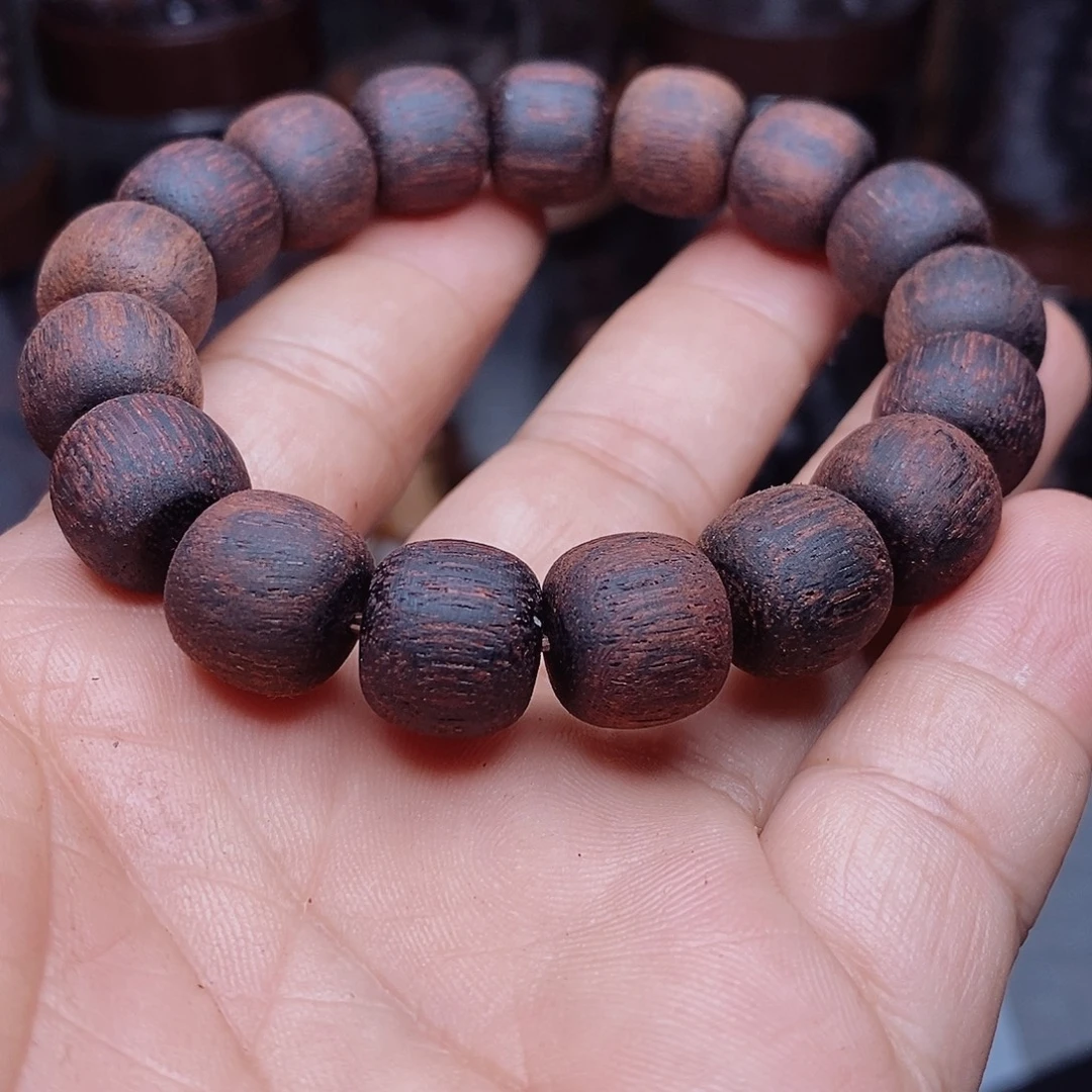 事***成木1213缅甸小叶降真香黄油麻丝手串