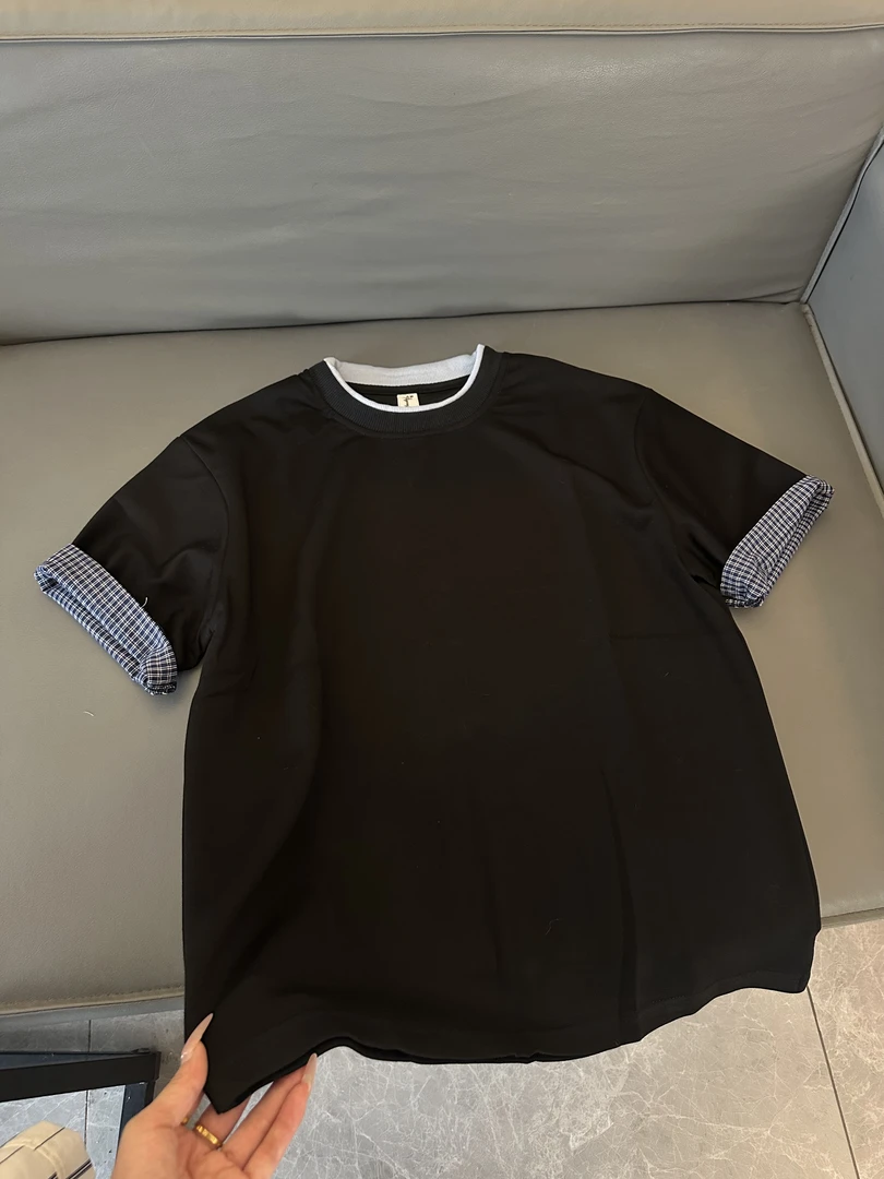 HT199 夏季美式休闲短袖宽松百搭T恤