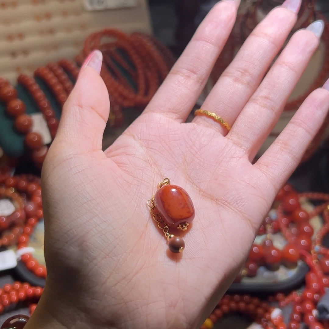 南红玛瑙未镶嵌手链12mm