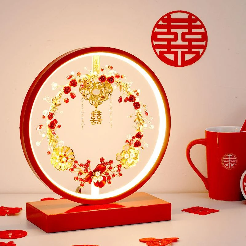 日本MUJ 【无印正品】结婚台灯婚房长明灯喜灯陪嫁灯新娘高档新婚