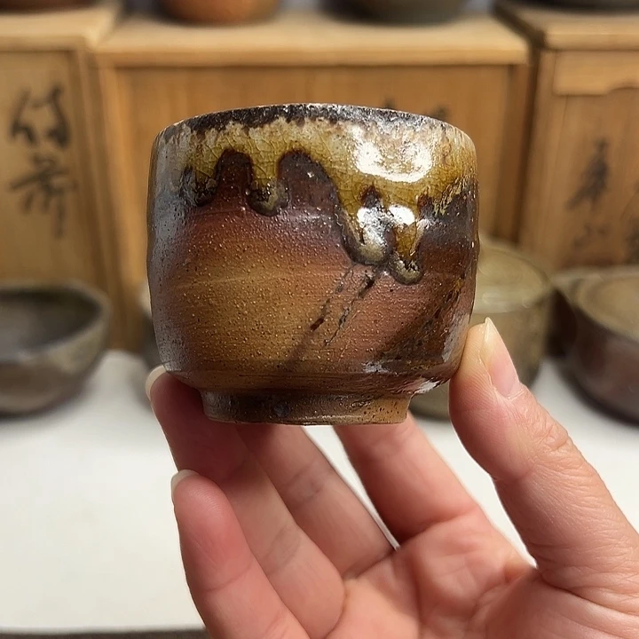 备前烧，失部笃郎主人杯，